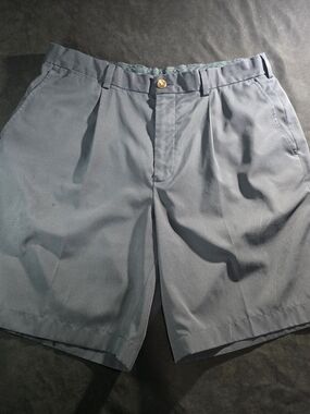 Brooks Brothers Slate-Gray Flat-Front Men's Shorts